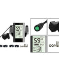 Must Have E Bike Display For Bafang 01 02 And HD Motors With Seamless Integration And Accurate Data Transmission Designed For 24V 36V 48V And 60V Battery Systems For A Totally Sweet Ride. black e bike display with cable, mount, and screws