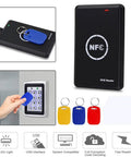 RFID And NFC Duplicator Kit For Easy Card Cloning With 125KHz Key Fob Copier And 13.56MHz Encrypted Programmer, USB interface.