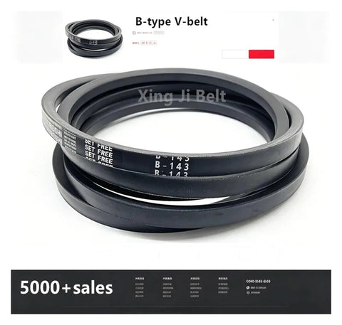 Heavy Duty Classical V Belt For Industrial Drive Systems, Built Tough And Reliable Power Transmission Belt With Premium Japanese Material For Wear-Resistant, Low Deformation, Long-Lasting Performance., B-type V-belt, size B-143