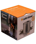 Box of 900 Series Backpacking Pot Lightweight Stainless Steel Camping Pot With Pour Spout, Volume Markings, Foldable Handles And Tight Lid