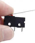 Close-up of a 12 Piece Micro Limit Switch Kit With Long Straight Hinge Lever Arm 5A 125V 250V AC SPDT 1NO 1NC Snap Action Momentary 3 Pin Button Type Switch for DIY Builds and Gear