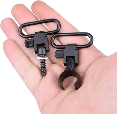 Lever Action Rifle Sling Mount Kit Split Band With 1 Inch Quick Detach Sling Swivels for Winchester Marlin Mossberg Rifles