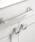 Ten Pack 7 Inch Brushed Satin Nickel Cabinet Pulls For Cabinets And Drawers With 177mm Hole Centers Kitchen Hardware