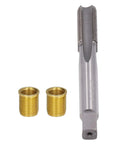 Heavy Duty Thread Repair Kit With 10 Stainless Steel Inserts And M14x1.25 Tap For Quick Rethreading And Durable Fixes On Stripped Bolts Or Nuts That Need Serious Grit And Reliability For Tough Jobs, tap and two inserts