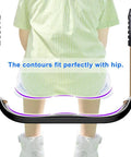 Child sitting on Heavy Duty Plastic Swing Seat With Non Slip Design, Adjustable Rope, Four Carabiners, Built For Indoor Or Outdoor