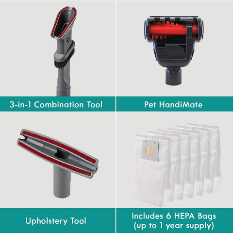 Intuition Lift Up Bagged Upright Vacuum With Two Motor Power Suction And HEPA Filter No Touch Bag Tech 3 In 1 Tool HandiMate Parts