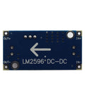 Back view of Two Pack DC-DC Buck Converter Power Modules With 3A Adjustable Step-Down LM2596 Regulator Converts 24V Down To 12V 5V 3V LED