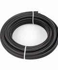Coiled 10AN Transmission Cooler Braided Hose, 10 Ft High Pressure Fuel Line For Marine And Automotive Use, Durable Nylon Core With Stainless Steel