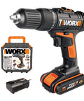 Heavy Duty Cordless Impact Drill Equipped With Killer Dual Speed Motor And 18 Precision Torque Settings For No Sweat Home Repairs And Rock Solid Construction Power, 13mm chuck.