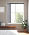 Black Tension Curtain Rod 28 To 48 Inch No Drill Adjustable Spring Rod For Windows Bathrooms Closets And Kitchens Easy Install With Secure Skid Resistant Fit installed in bedroom window