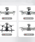Universal 4 Mode Drone Owl Searchlight mounted on DJI Air 2S, Mavic Air 2, DJI FPV, Mavic 2 for night ops, fishing, payload delivery