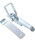 Rv Cabinet Door Latch And Trailer Gate Latch Kit with Heavy Duty Metal Over Center Toggle Clamp, silver