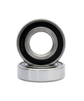 R14 2RS Deep Groove Ball Bearing Set Of 2 With Double Rubber Seals Pre Lubricated 7/8 Inch Bore, 1-7/8 Inch Outer Diameter, 1/2 Inch Width, Drop In Replacement, OE Quality, Built For Auto, Machinery And Heavy Use. two sealed bearings stacked