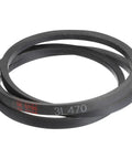 Wrapped Rubber V Belt 3L470 Three L Four Seventy Outside Circumference Forty Seven Inch With Three Eighths Inch Width And Seven Thirty Seconds Inch Height Built For Industrial Machinery And Home Shop Tools Durable Like A Workhorse With Stable Performance.