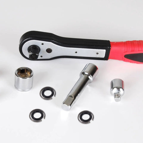 Heavy Duty Impact Wrench Retaining Ring Clips with O Rings for one half inch drive sockets and ratchet handle