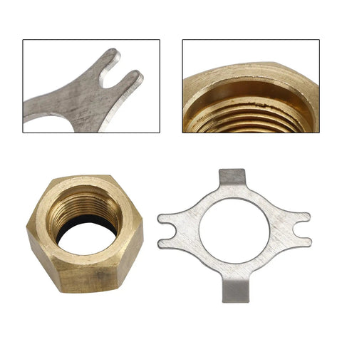 Propeller Nut With Locking Plate For Mercury MerCruiser 11-8M0056234, OEM-Quality Prop Nut And Locking Plate, Corrosion-Resistant, Vibration-Proof, Easy Install, Keeps Prop From Loosening In Freshwater And Saltwater Boats