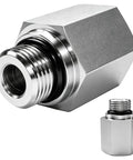 Solid Rig Ready Straight Hydraulic Hose Adapter Connector Bridging One Half Inch Orb Male To Nptf Female Port With O Ring Boss Seal For Diesel Fuel And Cooling Lines Crafted From Forged Steel For No Sweat Operation Daily - close-up view