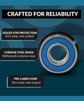 Sealed Ball Bearing With Snap Ring Heavy Duty Five Eighths Inch By One And Three Eighths Inch Replacement For Go Kart