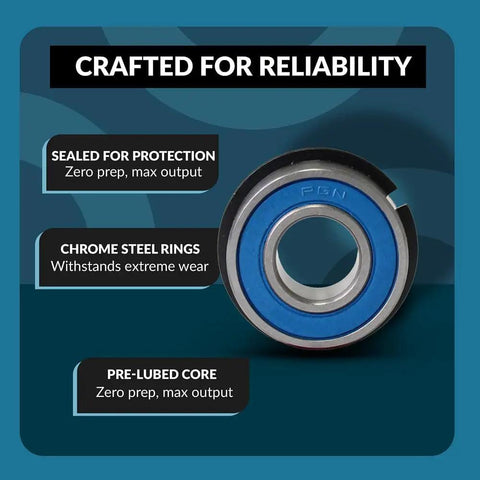 Sealed Ball Bearing With Snap Ring Heavy Duty Five Eighths Inch By One And Three Eighths Inch Replacement For Go Kart