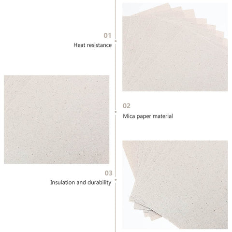 Heat Resistant Mica Flakes Set For Microwave Waveguide Covers And Oven Insulation 20 Pcs showcasing durability and insulation.