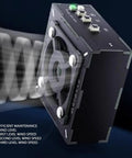 High Speed Solder Fume Extractor With UV Curing And Cooling Function 10000 RPM Welding Ventilator front view showing controls
