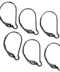 Interchangeable Leverback Earring Findings, 3 Pairs of Sterling Silver 925, Closed Loop Ear Wires for DIY Jewelry Making, Made in USA
