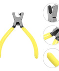 Single Hole Punch Handheld Metal Hole Puncher For Paper Sheets Tags Badges And Loose Leaf Punching with ergonomic yellow grip