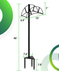 Heavy Duty Garden Hose Stand Freestanding In Ground Hose Rack Organizer For Outdoor Yard Holds Up To 150 Feet Of Hose