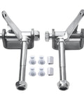 Go Kart Steering Spindle Bracket Kit With Five Eighth Inch Axle Four And A Half Inch Kingpin Left And Right Mounts, alloy steel