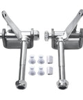 Go Kart Steering Spindle Bracket Set Heavy Duty Five Eighth Inch Axle And Four And A Half Inch Long Brake And Throttle Pedal Kit Fits Predator 212cc 196cc 301cc 420cc Yerf Dog Manco Azusa Go Kart Parts Silver