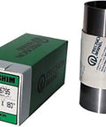 Full Hard Cold Rolled Steel Shim Stock Roll 6x10 Inches.031 Inch Thick 16a31 Pro Grade box and roll upright view