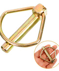 Heavy Duty Linch Pin Lock Shaft Fastener secures tractor trailer axles with durable carbon steel and golden finish.