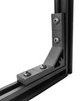 Installed 12 Pack 2020 Angle Bracket Corner Black With T Nuts And Screws Wrench For 8020 Aluminum Profile V Slot 3D Printer Frame