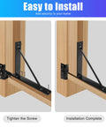 No Sag Heavy Duty Fence Gate Kit For Wooden Gates And Sheds Adjustable 2x4s Steel Corner Braces And Hinges installation guide