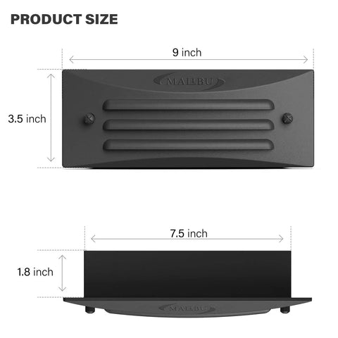 Low Voltage LED Deck Lights 9 Inch Step Lighting Kit For Outdoor Walkways And Decks With Warm Soft Illumination Angled Light To Highlight Each Step Easy Two Screw Installation 12V Power 4 Pack
