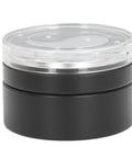 Top Shelf 58mm Bearing Rotation Coffee Distributor And Stainless Steel Tai Chi Needle Tool For Hella Even Espresso Powder Distribution With Smooth Operation For Home Barista Sessions in black with clear top view.