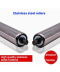 Built Tough Stainless Steel Conveyor Rollers 12 Mm Diameter smooth glide idlers showcasing high-quality rotation and stainless steel material.