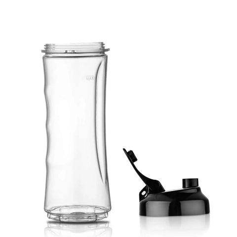 18 Oz BPA Free Replacement Sports Bottle Cup With Travel Lid For 300W Personal Blender Fits LARB1801 LARB1802 Portable Easy Grip Cup