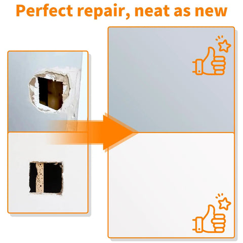 Wall Patch Drywall Repair Kit 10 X 10 Inch Self Adhesive Mesh Patch For Quick Hole Fix In Walls And Ceilings No Mess Three Step Setup