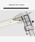 Caliper measuring thickness of Heavy Duty Drawer Slides And Cabinet Rails Set for smooth sliding wooden drawers.