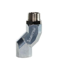 Heavy Duty One Inch Multi Plane Fuel Nozzle Swivel rolls smooth with 360 degree spin, durable aluminum elbow fitting.