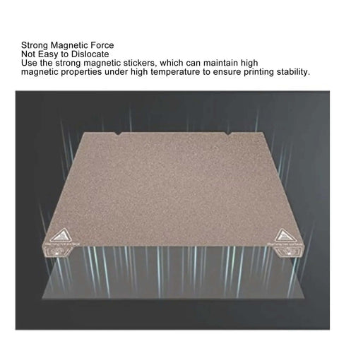 Universal 150x150mm Double Sided PEI Powder Sprayed Magnetic Spring Steel Flexible Build Plate, strong magnetic force