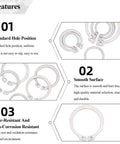50 Pcs External Circlips C Clip Retaining Rings 304 Stainless Steel For Axles Shafts And Other Moving Parts Size Options 21mm To 25mm Durable Pro Grade Heavy Duty Snap Rings Kit features images