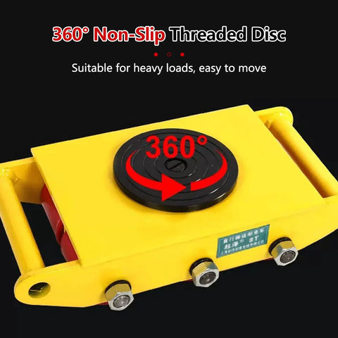 Heavy Duty Equipment Dolly Moving Skate With 360 Degree Turntable For Warehouse And Factory Heavy Cargo Low Profile Machinery Skate Dolly