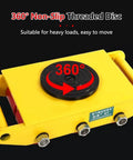 Heavy Duty Machinery Dolly With Low Profile Moving Skates 360 Degree Rotating Non Slip Turntable for heavy loads