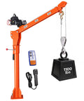 VEVOR 1100 Lb Electric Truck Crane For Pickup Bed With Foldable Telescopic Boom And 360 Rotation Premium Galvanized Steel Winch with weight