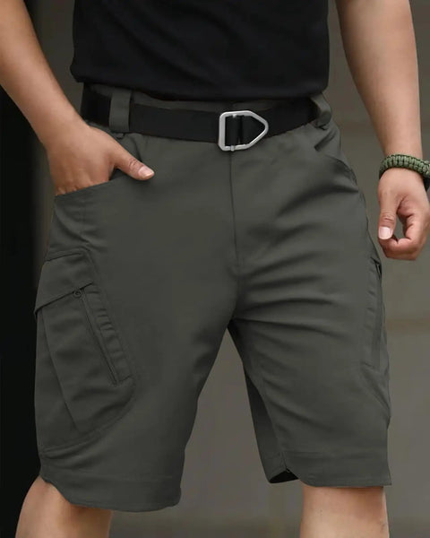 Mens Hiking Cargo Shorts Waterproof Tactical Short With 6 Pockets No Belt Durable Stretch Fabric For Work Golf Fishing Outdoor Adventures Dark Grey All Season