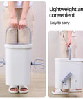 Portable Manual Crank Washing Machine Cordless Laundry Setup Eight Liter Capacity Power Free Operation For Camp Sites Dorm Rooms And Weekend Outings, lightweight design