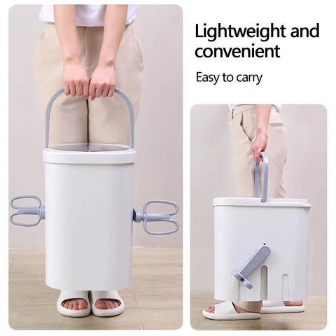 Portable Manual Crank Washing Machine Cordless Laundry Setup Eight Liter Capacity Power Free Operation For Camp Sites Dorm Rooms And Weekend Outings, lightweight design