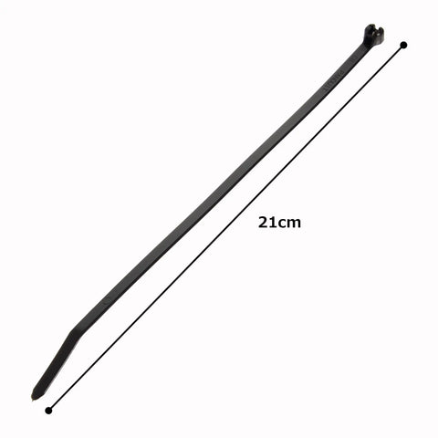 Dome-Top Barb-Ty 8 Inch Cable Tie With Stainless Steel Barb For Indoor Outdoor Use UV Weather-Resistant Nylon 66 50 lb Tensile Strength